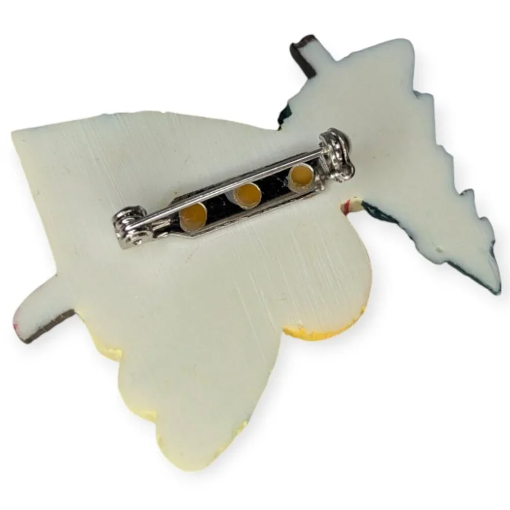 Vintage 1998 Christmas Angel Resin Pin/Brooch